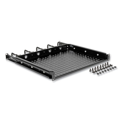 Tripp Lite SmartRack Cantilevered Steel Rack Shelf, 1U, 50 lbs Capacity, Black, Ships in 7-10 Business Days (SRWSHELF4P1U)