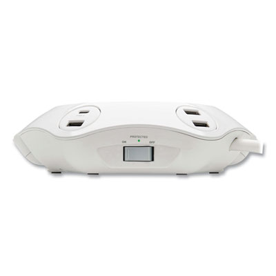 Tripp Lite Conference Power Surge Protector, 4 AC Outlets, 8 ft Cord, 1,080 J, Gray, Ships in 7-10 Business Days (TLP48USBCUFO)