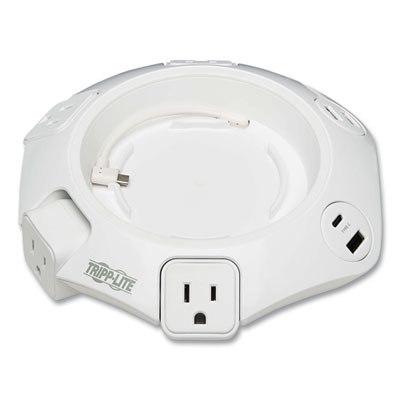 Tripp Lite Conference Power Surge Protector, 4 AC Outlets, 8 ft Cord, 1,080 J, Gray, Ships in 7-10 Business Days (TLP48USBCUFO)