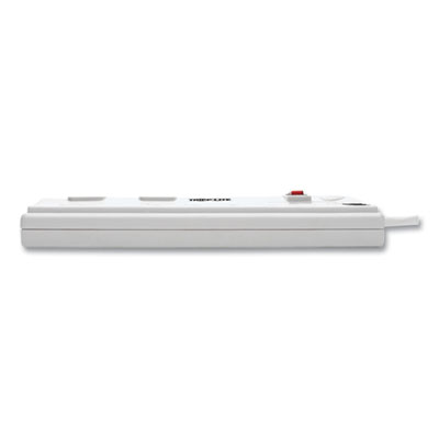 Tripp Lite 8-Outlet Surge Protector w/DSL/Phone Line/Modem Surge Protection,8AC Outlets,6ft Cord,3,150J,Cool Gray,Ships in 7-10 Bus Days (TLP806TELTAA)