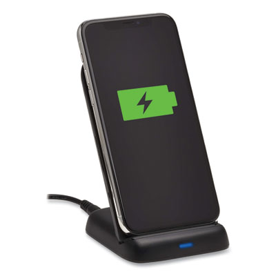 Tripp Lite 10 W Wireless Fast-Charging Stand with International AC Adapter, Qi Wireless Charging, Black, Ships in 7-10 Business Days (U280Q01STPBK)