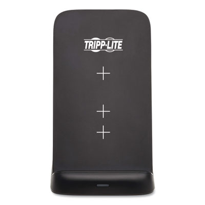 Tripp Lite 10 W Wireless Fast-Charging Stand with International AC Adapter, Qi Wireless Charging, Black, Ships in 7-10 Business Days (U280Q01STPBK)