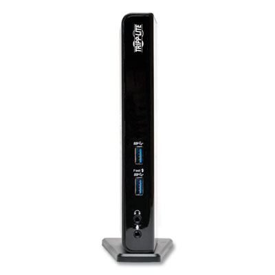 Tripp Lite USB 3.0 SuperSpeed Laptop Dock, CAT5/5e; CAT6; DVI; HDMI; Stereo Audio, Black, Ships in 7-10 Business Days (U342DHG402)