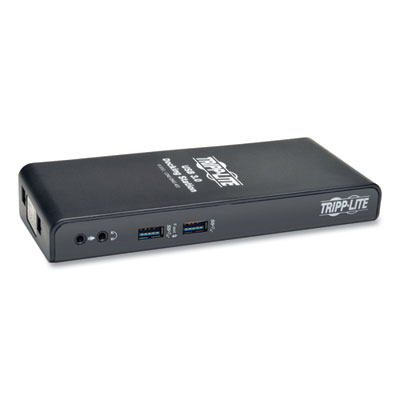Tripp Lite USB 3.0 SuperSpeed Laptop Dock, CAT5/5e; CAT6; DVI; HDMI; Stereo Audio, Black, Ships in 7-10 Business Days (U342DHG402)