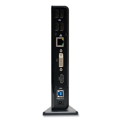Tripp Lite USB 3.0 SuperSpeed Laptop Dock, CAT5/5e; CAT6; DVI; HDMI; Stereo Audio, Black, Ships in 7-10 Business Days (U342DHG402)