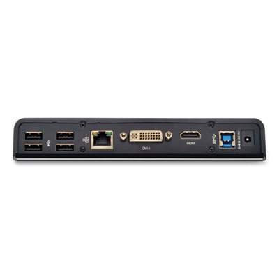 Tripp Lite USB 3.0 SuperSpeed Laptop Dock, CAT5/5e; CAT6; DVI; HDMI; Stereo Audio, Black, Ships in 7-10 Business Days (U342DHG402)