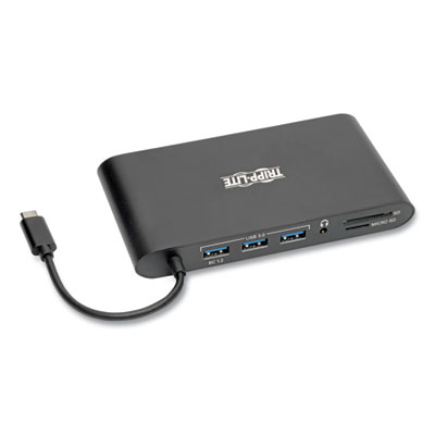 Tripp Lite USB-C Ultra HD Dual Display Dock, and 100 W PD Charging, Black, Ships in 7-10 Business Days (TRPU442DOCK1B)
