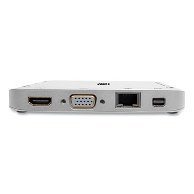 Tripp Lite USB-C Ultra HD Dual Display Dock, and 60 W PD Charging, Silver, Ships in 7-10 Business Days (TRPU442DOCK2S)