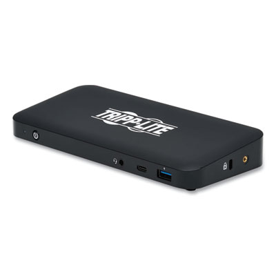 Tripp Lite USB-C HDMI and DisplayPort Triple Display Dock, 3.5mm/DisplayPort/HDMI/RJ45/USB-A/USB-C PD Charging,BK,Ships in 7-10 Bus Days (U442DOCK8B)