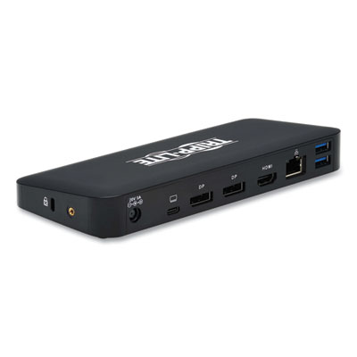 Tripp Lite USB-C HDMI and DisplayPort Triple Display Dock, 3.5mm/DisplayPort/HDMI/RJ45/USB-A/USB-C PD Charging,BK,Ships in 7-10 Bus Days (U442DOCK8B)