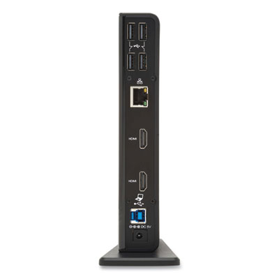 Tripp Lite USB-A/USB-C Dual Display Docking Station, 3.5 mm; HDMI; RJ45; USB A; USB-B, Black, Ships in 7-10 Business Days (U442DOCK22B)