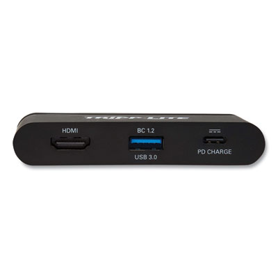 Tripp Lite USB-C Multiport Adapter with 4K HDMI, USB-A, Self-Storing Cable, and 100 W PD Charging, Black, Ships in 7-10 Business Days (TRPU444T6NH4UBC)