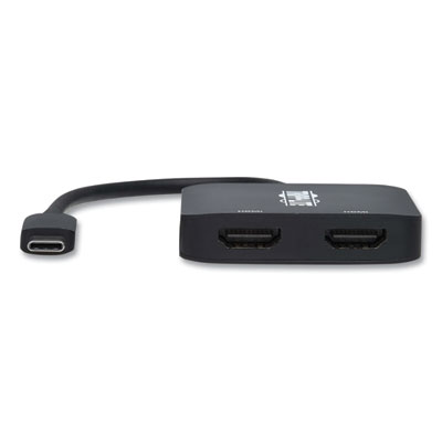 Tripp Lite USB-C HDMI Dual Display Adapter, HDMI/USB, Black, Ships in 7-10 Business Days (TRPU4442HMST4K6)