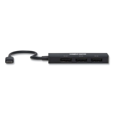 Tripp Lite USB-C DisplayPort Triple Display Adapter, DisplayPort/USB, Black, Ships in 7-10 Business Days (TRPU4443DPMST)
