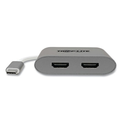 Tripp Lite USB-C to Dual HDMI Adapter, Gray, Ships in 7-10 Business Days (TRPU44406N2HMST)