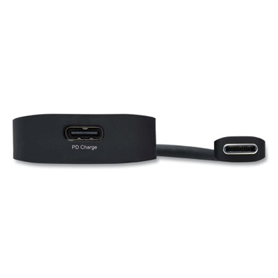 Tripp Lite USB-C Multiport Adapter with 4K HDMI, 3 USB-A Hub Ports, and 100 W PD Charging, HDMI, Black, Ships in 7-10 Business Days (U44406NH3UC2)