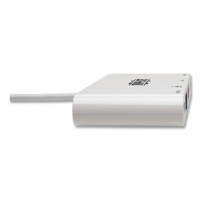 Tripp Lite USB-C Multiport Adapter with 4K HDMI, VGA, USB-A, Gigabit Ethernet, and HDCP, White, Ships in 7-10 Business Days (TRPU44406NHV4GU)
