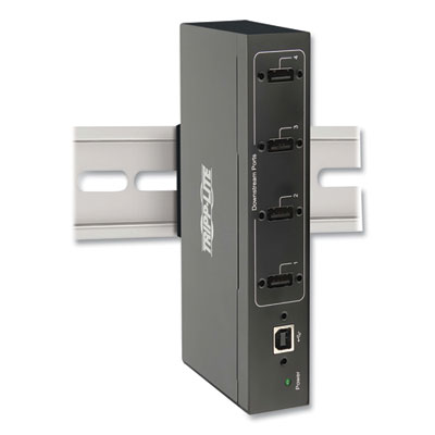 Tripp Lite Industrial-Grade USB 2.0 Hub, 4 Ports, Black, Ships in 7-10 Business Days (U223004IND1)