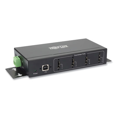Tripp Lite Industrial-Grade USB 2.0 Hub, 4 Ports, Black, Ships in 7-10 Business Days (U223004IND1)