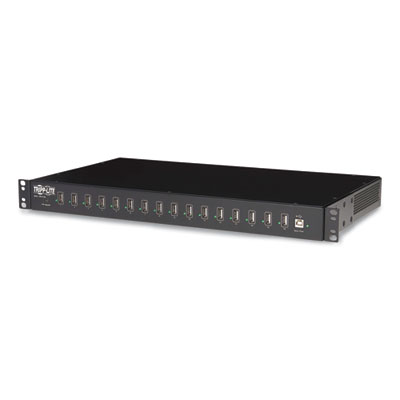 Tripp Lite 16-Port USB Charging Station with Syncing Function, 16 Devices, 13.7 x 21.1 x 4.2, Black, Ships in 7-10 Business Days (U280016RM)