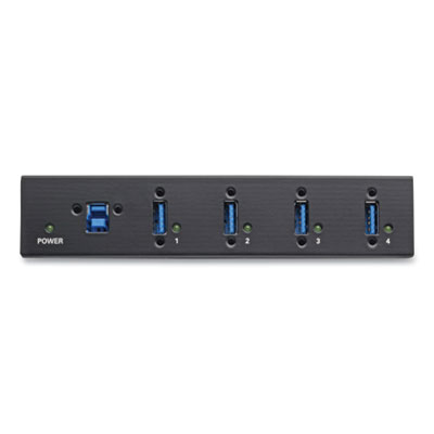 Tripp Lite Industrial-Grade USB 3.0 SuperSpeed Hub, 4 Ports, Black, Ships in 7-10 Business Days (U360004IND)