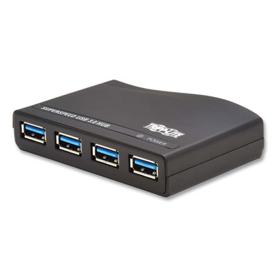 Tripp Lite USB-A Mini Hub, 4 Ports, Black, Ships in 7-10 Business Days (U360004RINT)
