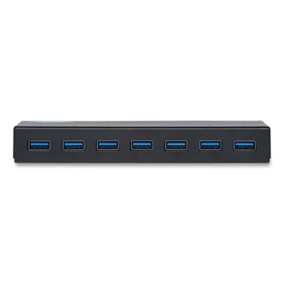 Tripp Lite USB-A Mini Hub with International Plug Adapters, 7 Ports, Black, Ships in 7-10 Business Days (U360007INT)