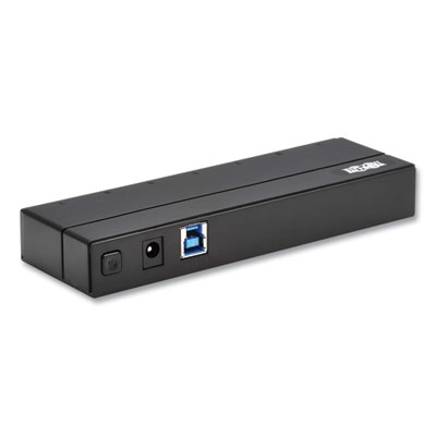 Tripp Lite USB-A Mini Hub with International Plug Adapters, 7 Ports, Black, Ships in 7-10 Business Days (U360007INT)