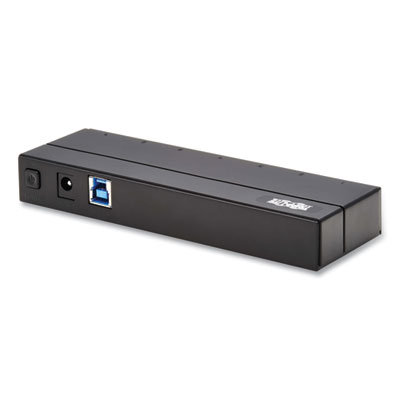 Tripp Lite USB-A Mini Hub with International Plug Adapters, 7 Ports, Black, Ships in 7-10 Business Days (U360007INT)