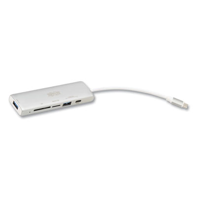 Tripp Lite USB-C Multiport Adapter, 3 Ports, Silver, Ships in 7-10 Business Days (U4600022AMC1)