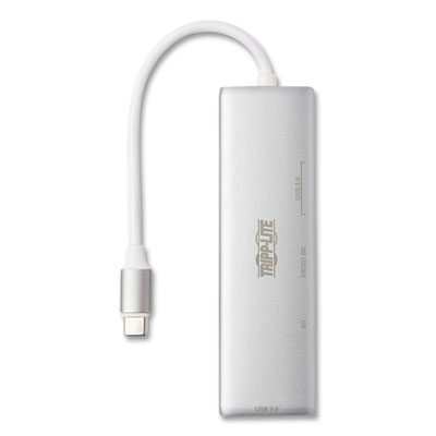 Tripp Lite USB-C Multiport Adapter, 3 Ports, Silver, Ships in 7-10 Business Days (U4600022AMC1)