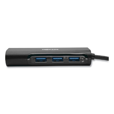 Tripp Lite USB-C Hub with LAN Port, 3 Ports, Black, Ships in 7-10 Business Days (TRPU4600033A1GB)