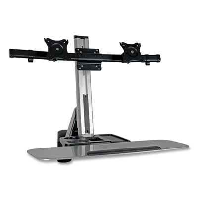 Tripp Lite WorkWise Wall-Mount Workstation, 31.1" x 37.6" x 26.2", Black/Silver, Ships in 7-10 Business Days (WWSS1332W)
