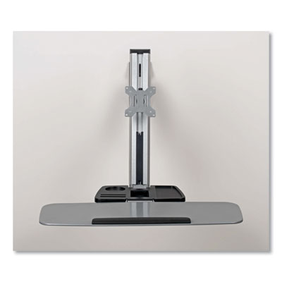 Tripp Lite WorkWise Wall-Mount Workstation, 31.1" x 37.6" x 26.2", Black/Silver, Ships in 7-10 Business Days (WWSS1332W)