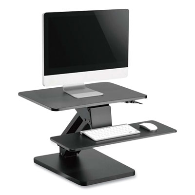 Tripp Lite WorkWise Safe-IT Adjustable-Height Sit-Stand Desktop Workstation, 23.6" to 24.2" x 6.3" to 17.5", BK, Ships in 7-10 Bus Days (TRPWWSSDTAM)