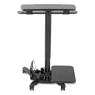 Tripp Lite WorkWise Mobile Standing Desk/Workstation, 23" x 28.2" x 29.5" to 47.2", Black, Ships in 7-10 Business Days (WWSSRDSTC)