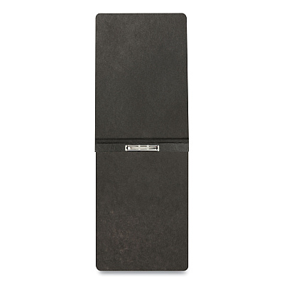 Oxford Pressboard Report Cover with Reinforced Top Hinge, Two-Prong Metal Fastener, 2" Capacity, 8.5 x 11, Black/Black (OXF71306)