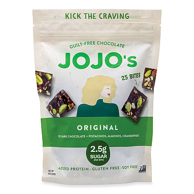 JOJO's Chocolate Original Dark Chocolate Bites, 10 oz Bag (GRR22002039)