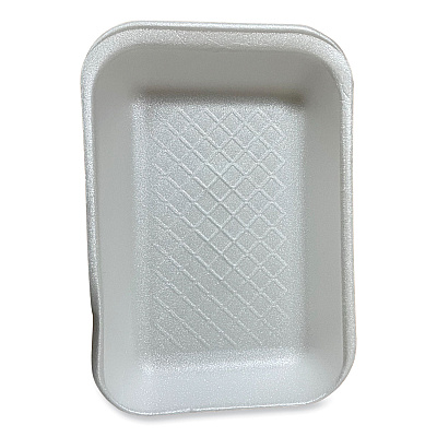 GEN Meat Trays, #2D, 8.56 x 6.1 x 1.2, White, 500/Carton (GEN2DWH)