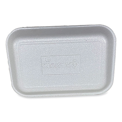 GEN Meat Trays, #2S, 8.5 x 6 x 0.7, White, 500/Carton (GEN2SWH)