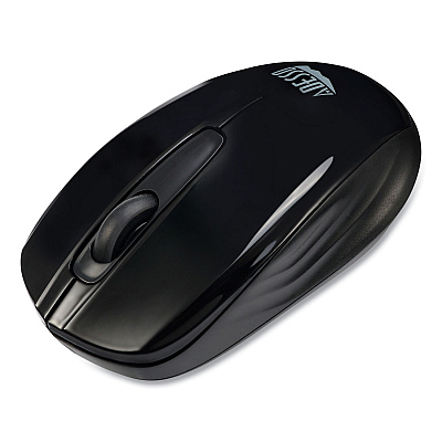 Adesso iMouse S50 Wireless Mini Mouse, 2.4 GHz Frequency/33 ft Wireless Range, Left/Right Hand Use, Black (ADEIMOUSES50B)