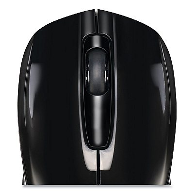 Adesso iMouse S50 Wireless Mini Mouse, 2.4 GHz Frequency/33 ft Wireless Range, Left/Right Hand Use, Black (ADEIMOUSES50B)