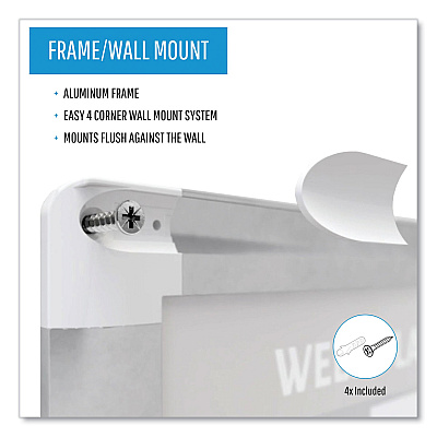 MasterVision In-Out Magnetic Dry Erase Board, 36 x 24, White Surface, Silver Aluminum Frame (BVCGA01110830)