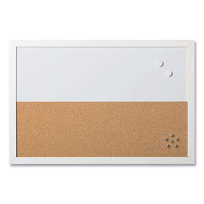 MasterVision Positive Flow Neutrals Message Board Set: (2) Bulletin, (1) Bulletin/Dry Erase, (1) Magnetic Dry Erase, Assorted Sizes (BVCSOR032)