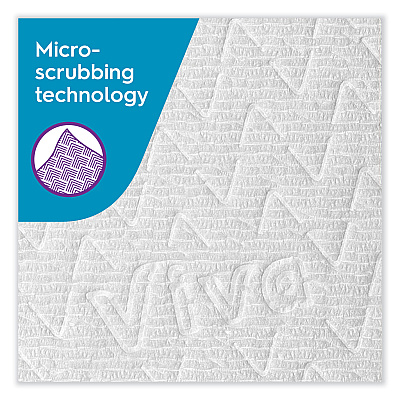 Viva Multi-Surface Cloth Choose-A-Sheet Kitchen Roll Paper Towels 2-Ply, 11 x 5.9, White, 83/Roll, 6 Rolls/Pack, 4 Packs/Carton (KCC49413)