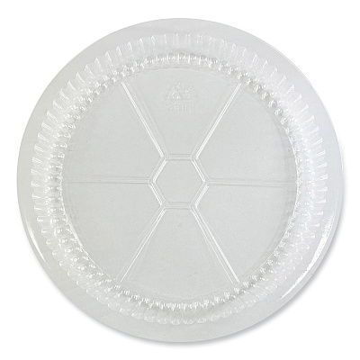 Boardwalk Round Aluminum To-Go Container Lids, Dome Lid, 9", Clear, Plastic, 500/Carton (BWKROUND9CLID)