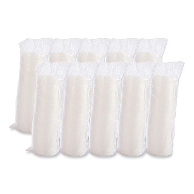 Dart Cold Cup Lids, Fits 8 to 32 oz Cups/Containers, Translucent, 100/Sleeve, 10 Sleeves/Carton (DCC20SL)