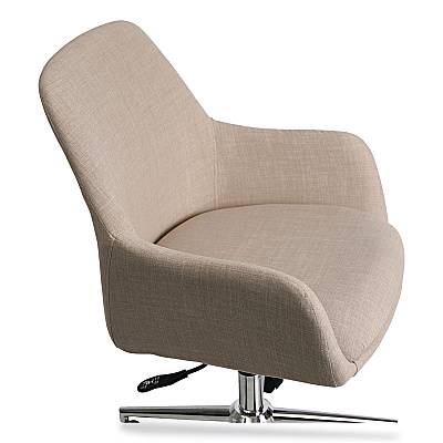 Workspace by Alera Mid-Century Task Chair, Supports Up to 275 lb, 18.9" to 22.24" Seat Height, Cream Seat, Cream Back (ALEWS4251)