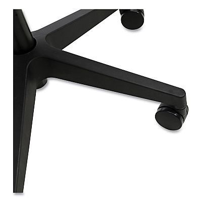 Workspace by Alera Mesh Back Fabric Task Chair, Supports Up to 275 lb, 17.32" to 21.1" Seat Height, Black Seat, Black Back (ALEWS42B17)