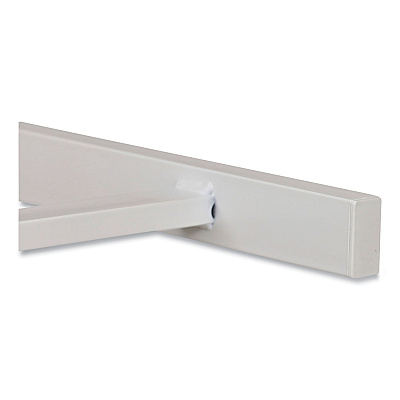 Workspace by Alera Modern Writing Desk, 47.24" x 23.62" x 29.92", Beigewood/White (ALEWSWD4824WB)